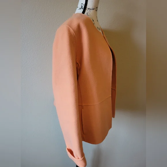 Eileen Fisher Virgin Wool Cashmere Blend Open Blazer, Medium - Picture 7 of 9